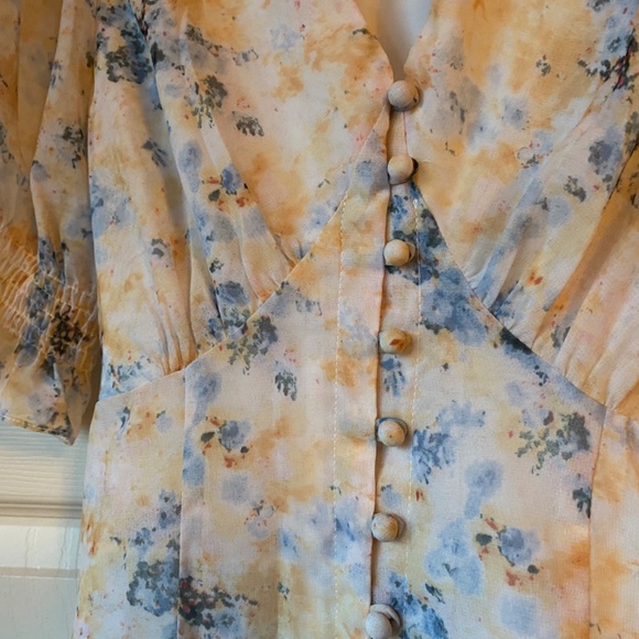 Simple Retro Kora Floral Print Dress - Picture 4 of 5